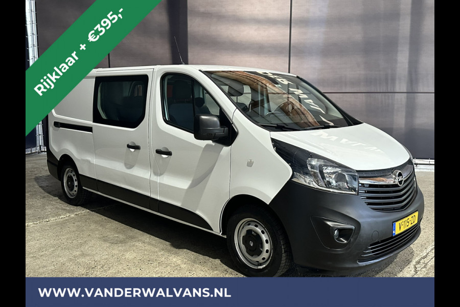 Opel Vivaro 1.6 CDTI 126pk L2H1 Dubbele Cabine Euro6 *Rijklaar Direct Rijden* Airco | 5-Zits | Camera | Navigatie | Trekhaak Cruisecontrol, Parkeersensoren