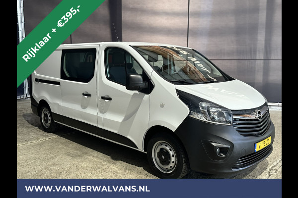 Opel Vivaro 1.6 CDTI 126pk L2H1 Dubbele Cabine Euro6 *Rijklaar Direct Rijden* Airco | 5-Zits | Camera | Navigatie | Trekhaak Cruisecontrol, Parkeersensoren