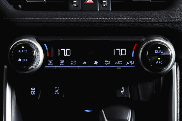 Toyota RAV4 2.5 Hybrid Black Edition | Adapt. Cruise | Stoel-+stuurverw. | PDC | 360 Camera | NAV+App. Connect | Elek. Klep | ECC | LM 19" |