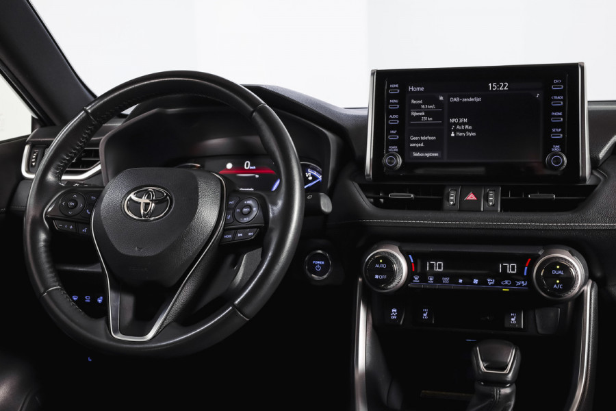 Toyota RAV4 2.5 Hybrid Black Edition | Adapt. Cruise | Stoel-+stuurverw. | PDC | 360 Camera | NAV+App. Connect | Elek. Klep | ECC | LM 19" |