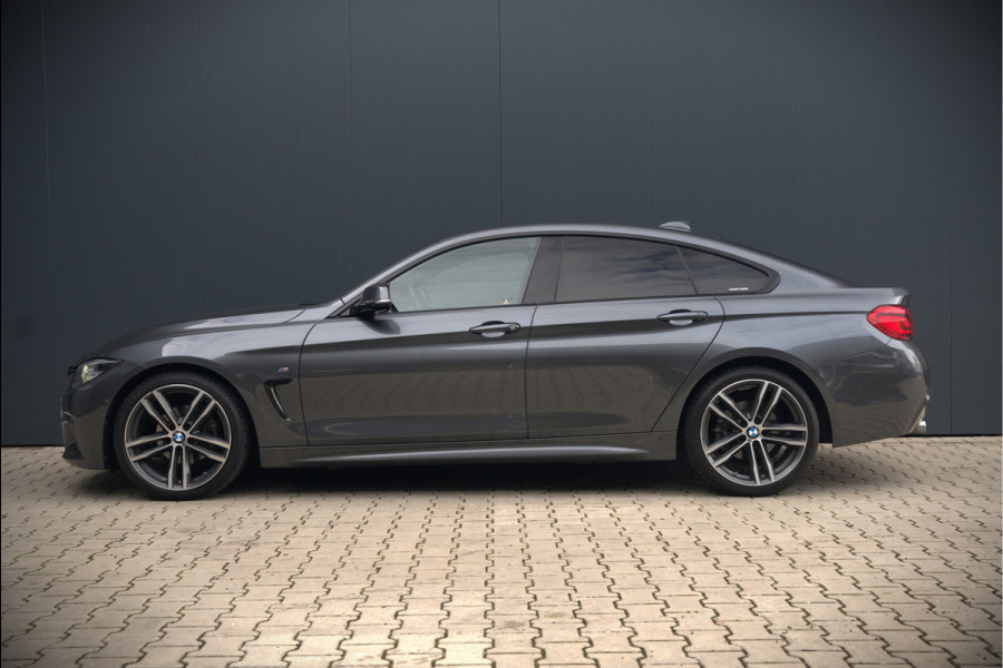 BMW 4 Serie Gran Coupé 418i High Executive M Sport | Stoelverwarming | Camera | Cognac Leer | Keyless | Shadow Line | Hifi | Automaat | NAP | DAB | LED | Navigatie Prof. | Cruise Control |