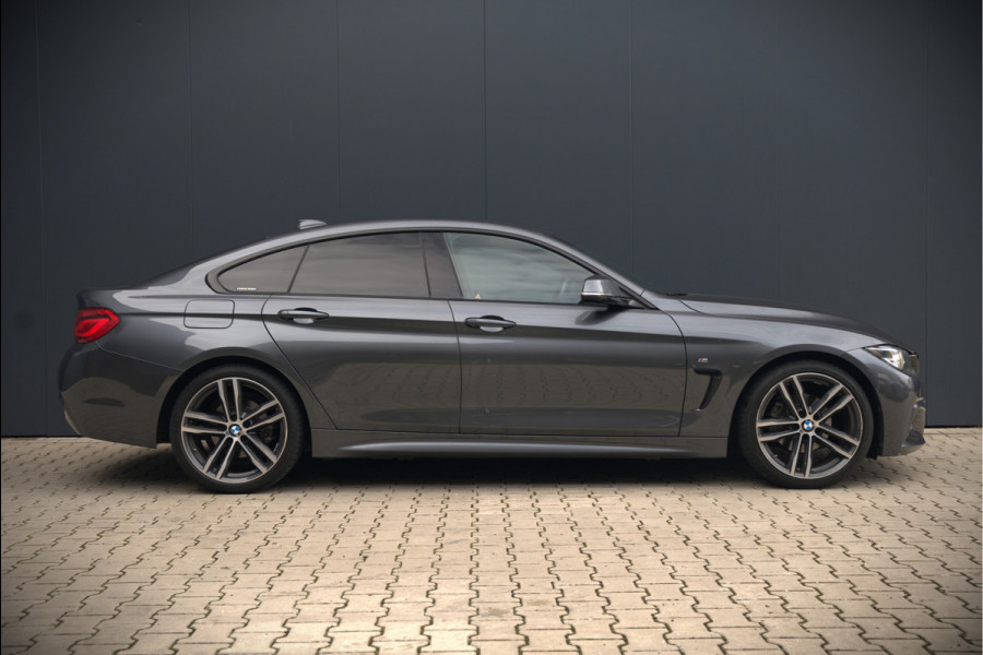 BMW 4 Serie Gran Coupé 418i High Executive M Sport | Stoelverwarming | Camera | Cognac Leer | Keyless | Shadow Line | Hifi | Automaat | NAP | DAB | LED | Navigatie Prof. | Cruise Control |