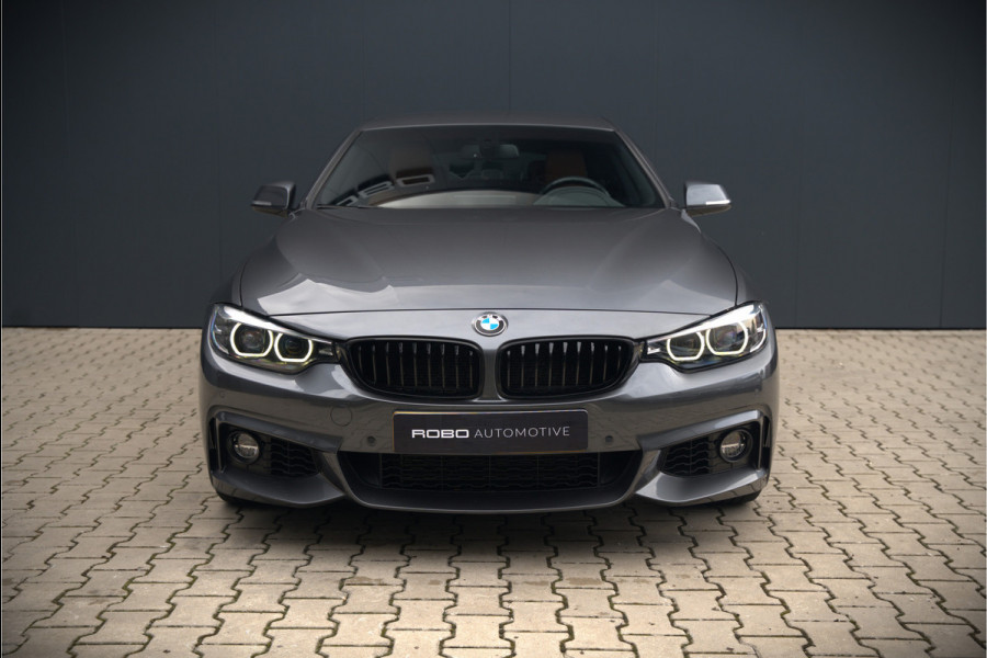 BMW 4 Serie Gran Coupé 418i High Executive M Sport | Stoelverwarming | Camera | Cognac Leer | Keyless | Shadow Line | Hifi | Automaat | NAP | DAB | LED | Navigatie Prof. | Cruise Control |