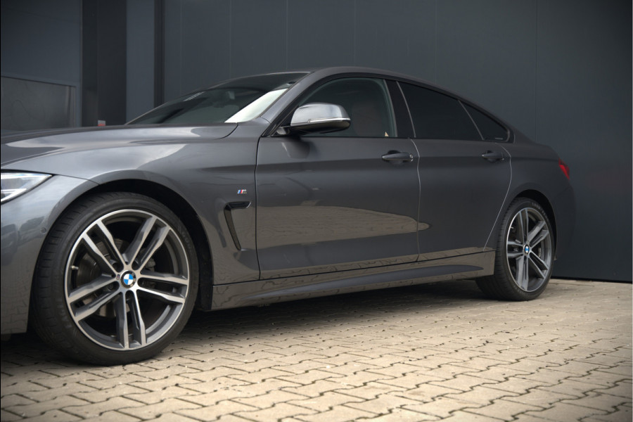 BMW 4 Serie Gran Coupé 418i High Executive M Sport | Stoelverwarming | Camera | Cognac Leer | Keyless | Shadow Line | Hifi | Automaat | NAP | DAB | LED | Navigatie Prof. | Cruise Control |