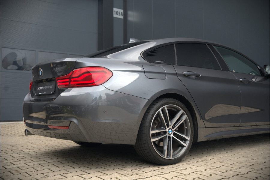 BMW 4 Serie Gran Coupé 418i High Executive M Sport | Stoelverwarming | Camera | Cognac Leer | Keyless | Shadow Line | Hifi | Automaat | NAP | DAB | LED | Navigatie Prof. | Cruise Control |