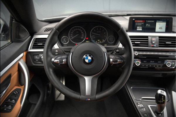 BMW 4 Serie Gran Coupé 418i High Executive M Sport | Stoelverwarming | Camera | Cognac Leer | Keyless | Shadow Line | Hifi | Automaat | NAP | DAB | LED | Navigatie Prof. | Cruise Control |