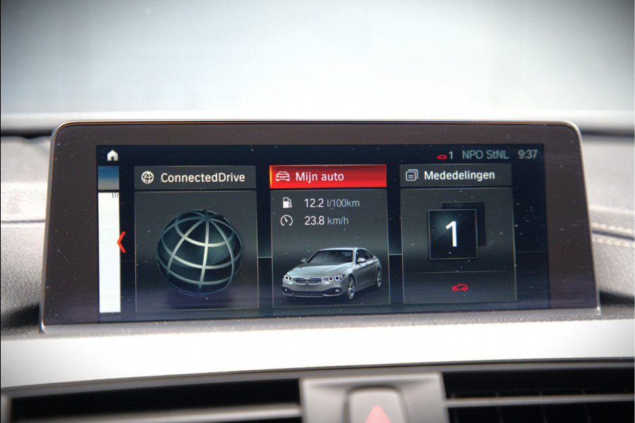 BMW 4 Serie Gran Coupé 418i High Executive M Sport | Stoelverwarming | Camera | Cognac Leer | Keyless | Shadow Line | Hifi | Automaat | NAP | DAB | LED | Navigatie Prof. | Cruise Control |