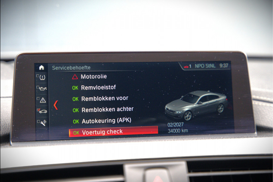 BMW 4 Serie Gran Coupé 418i High Executive M Sport | Stoelverwarming | Camera | Cognac Leer | Keyless | Shadow Line | Hifi | Automaat | NAP | DAB | LED | Navigatie Prof. | Cruise Control |
