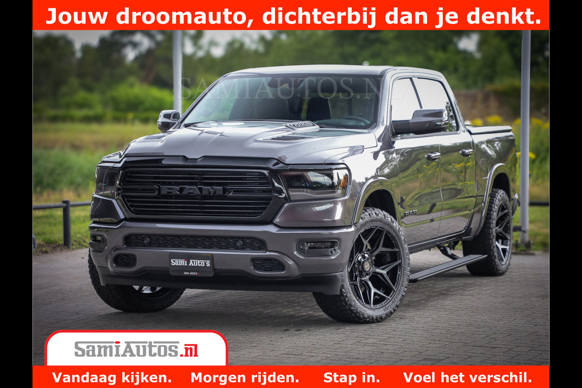 Dodge Ram 1500 Laramie Night 5,7 V8 402PK | Krachtige Hemi | Zeer Rijk Uitgevoerd | Comfortabele Dubbele Cabine met Royale 5 Zitplaatsen | Granite Crystal | BPM vrij | Nu Leverbaar uit Voorraad | Voorraad Nr 2371 - 2297 Dodge Ram 1500 Laramie Night 5,7 V8 402PK | Krachtige Hemi | Zeer Rijk Uitgevoerd | Comfortabele Dubbele Cabine met Royale 5 Zitplaatsen | Granite Crystal | BPM vrij | Nu Leverbaar uit Voorraad | Voorraad Nr 2371 - 2297