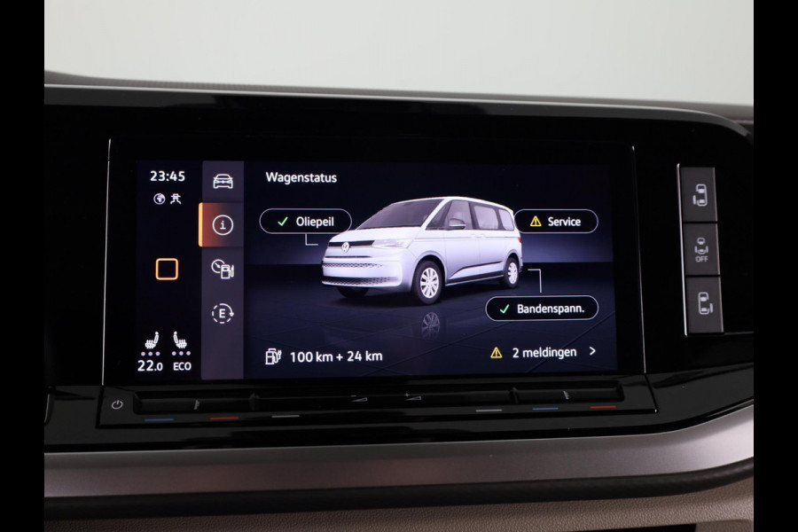 Volkswagen Multivan 1.4 eHybrid L1H1 Style 204 pk Automaat (DSG) | Navigatie | Elektr. trekhaak | Parkeersensoren (Park assist) | Achteruitrijcamera | Lederen bekleding | 2 elektr. schuifdeuren |