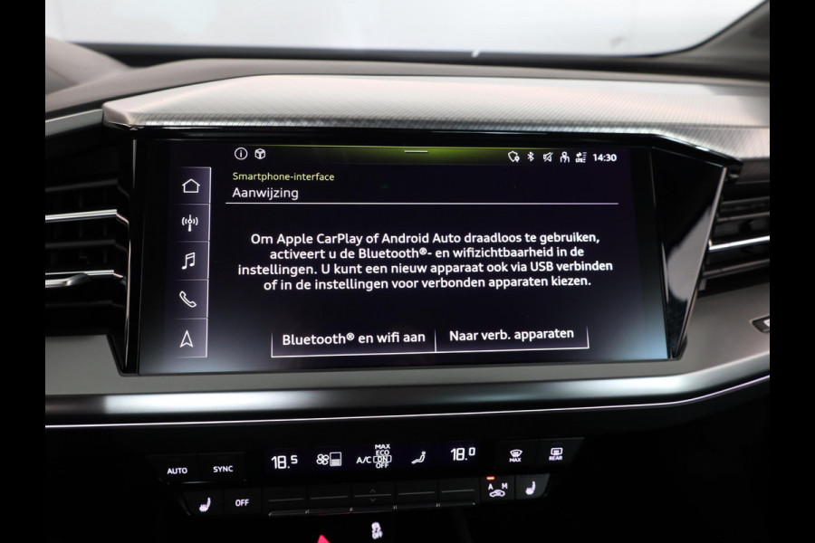 Audi Q4 e-tron 40 Edition 77 kWh 204 pk S-tronic | Navigatie | Elektr. Trekhaak | Parkeersensoren | Achteruitrijcamera | Adaptieve cruise control | Stoelverwarming |