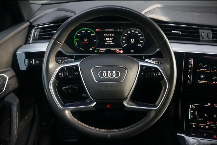 Audi e-tron e-tron 50 quattro S edition Black 71 kWh | S Line | Black Edition | Panoramadak | Memory Seats | Camera | Luchtvering | Adaptive Cruise Control | Keyless | Matrix LED | Leder | Stoelverwarming | NAP | BTW