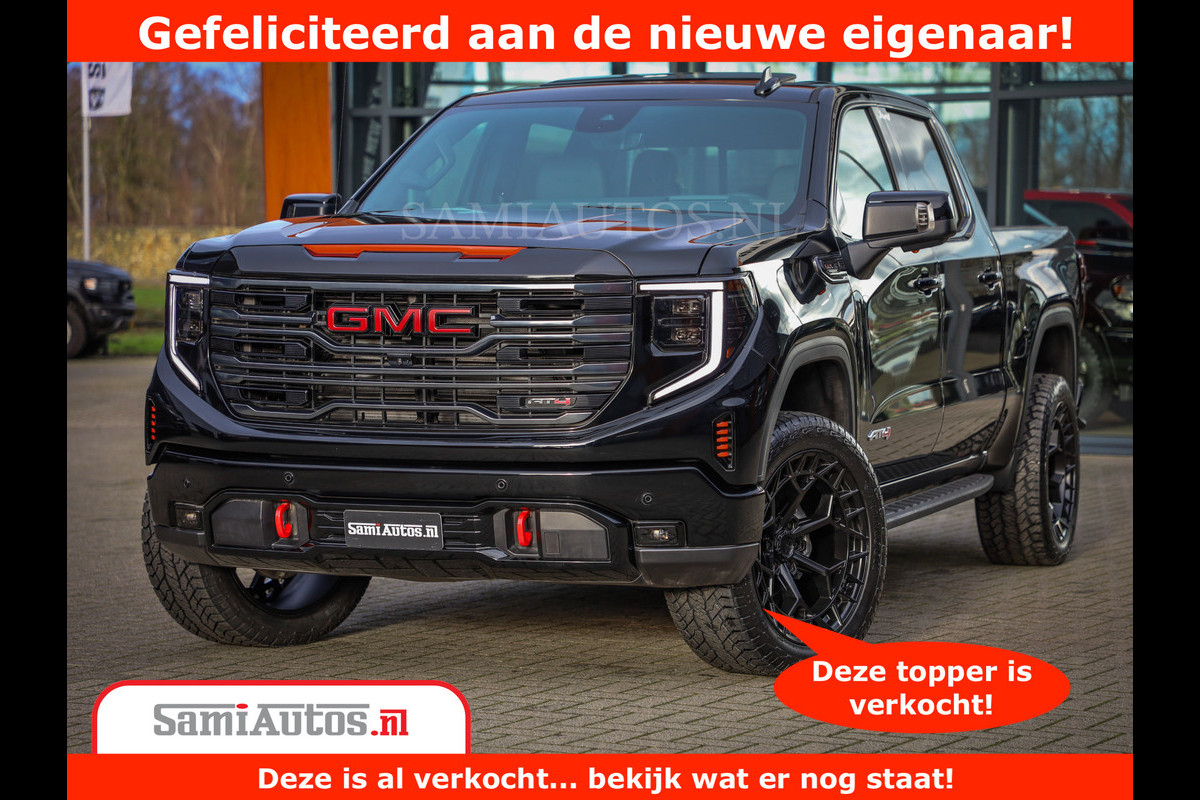 GMC Sierra AT4 6.2 V8 | Prijs Compleet met Garantie en Lpg en Rijklaarmaak kosten | Dubbele Cabine met Royale 5 Zitplaatsen | BPM vrij | Nu Leverbaar uit Voorraad | Voorraad Nr 2240 - 8364 | GMC Sierra AT4 6.2 V8 | Prijs Compleet met Garantie en Lpg en Rijklaarmaak kosten | Dubbele Cabine met Royale 5 Zitplaatsen | BPM vrij | Nu Leverbaar uit Voorraad | Voorraad Nr 2240 - 8364 |
