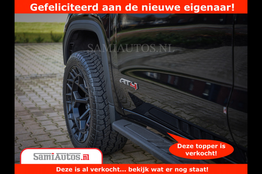 GMC Sierra AT4 6.2 V8 | Prijs Compleet met Garantie en Lpg en Rijklaarmaak kosten | Dubbele Cabine met Royale 5 Zitplaatsen | BPM vrij | Nu Leverbaar uit Voorraad | Voorraad Nr 2240 -  8364 |