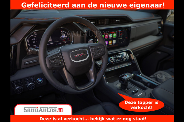 GMC Sierra AT4 6.2 V8 | Prijs Compleet met Garantie en Lpg en Rijklaarmaak kosten | Dubbele Cabine met Royale 5 Zitplaatsen | BPM vrij | Nu Leverbaar uit Voorraad | Voorraad Nr 2240 -  8364 |