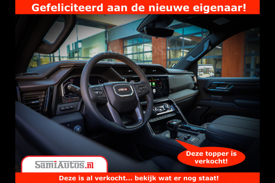 GMC Sierra AT4 6.2 V8 | Prijs Compleet met Garantie en Lpg en Rijklaarmaak kosten | Dubbele Cabine met Royale 5 Zitplaatsen | BPM vrij | Nu Leverbaar uit Voorraad | Voorraad Nr 2240 -  8364 |