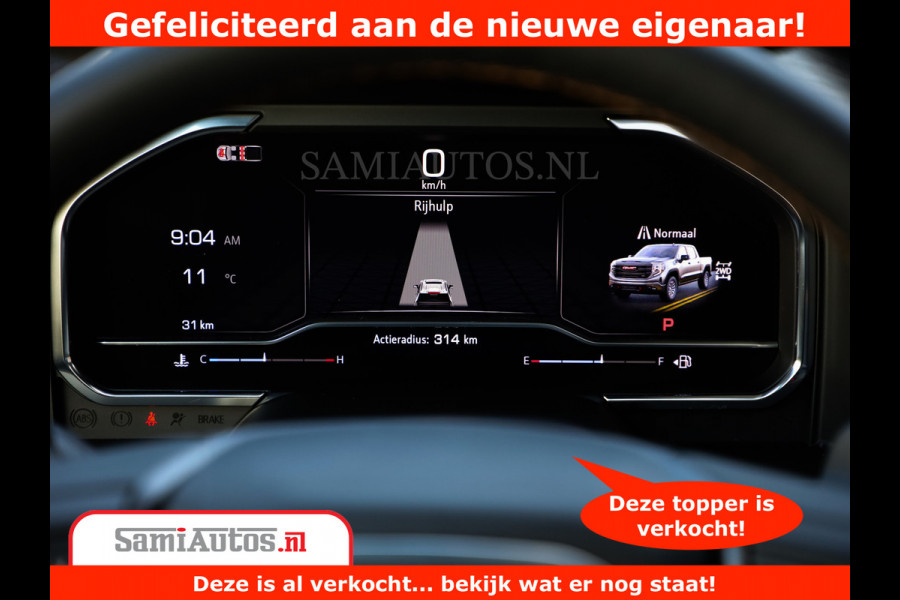 GMC Sierra AT4 6.2 V8 | Prijs Compleet met Garantie en Lpg en Rijklaarmaak kosten | Dubbele Cabine met Royale 5 Zitplaatsen | BPM vrij | Nu Leverbaar uit Voorraad | Voorraad Nr 2240 -  8364 |