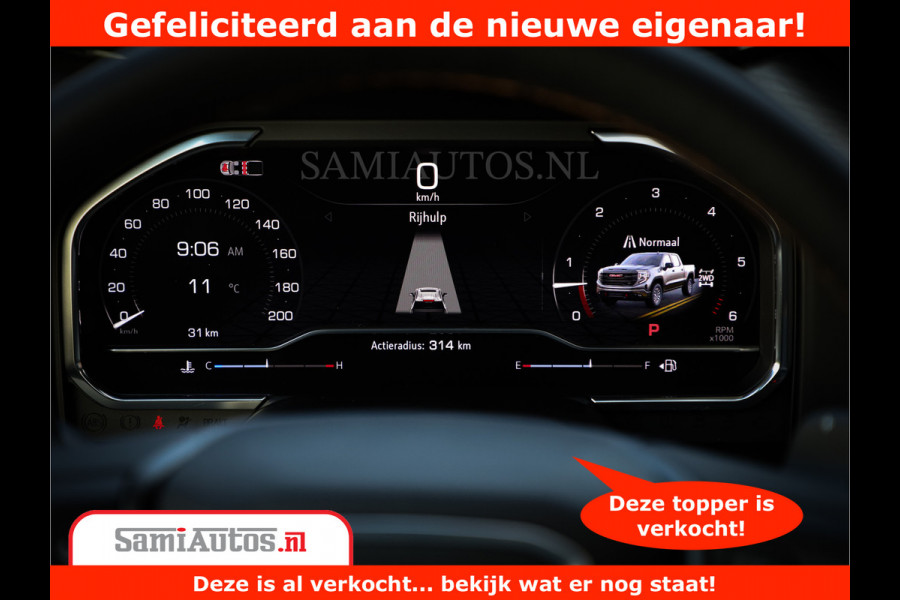 GMC Sierra AT4 6.2 V8 | Prijs Compleet met Garantie en Lpg en Rijklaarmaak kosten | Dubbele Cabine met Royale 5 Zitplaatsen | BPM vrij | Nu Leverbaar uit Voorraad | Voorraad Nr 2240 -  8364 |