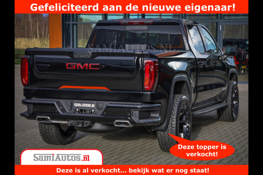GMC Sierra AT4 6.2 V8 | Prijs Compleet met Garantie en Lpg en Rijklaarmaak kosten | Dubbele Cabine met Royale 5 Zitplaatsen | BPM vrij | Nu Leverbaar uit Voorraad | Voorraad Nr 2240 -  8364 |