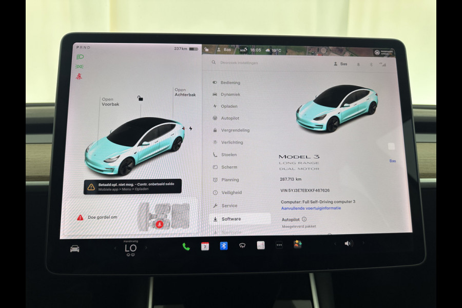 Tesla Model 3 Long Range AWD 75 kWh [ 3-Fase ] Aut. *PANO | AUTO-PILOT | LUXURY-LEATHER | KEYLESS | FULL-LED | MEMORY-PACK | SURROUND-VIEW | DAB | CARPLAY | DIGI-COCKPIT | LANE-ASSIST | COMFORT-SEATS | 18"ALU*