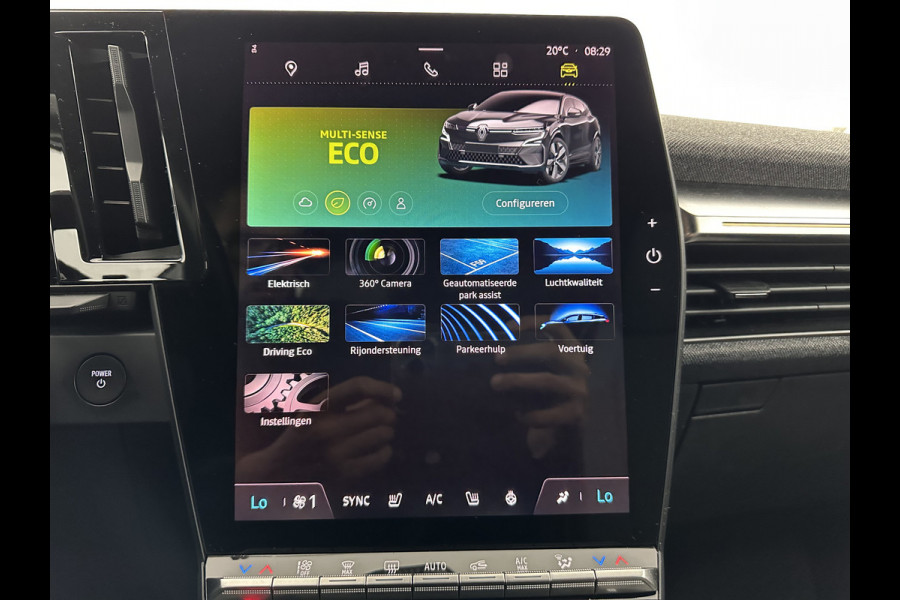 Renault Mégane E-Tech EV60 Optimum Charge Techno [ 3-Fase ] *HEAT-PUMP | F1/2LEATHER | FULL-LED | ADAPTIVE-CRUISE | BLIND-SPOT | TOP-VIEW | KEYLESS | SPORT-SEATS | DAB+ |  NAVI-FULLMAP | DIGI-COCKPIT | 20''ALU | TOWBAR*
