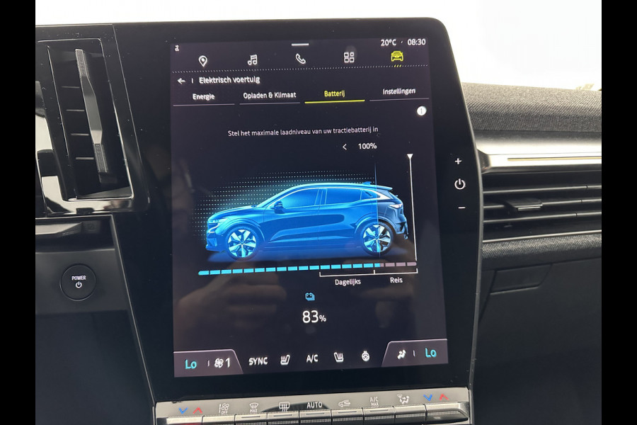 Renault Mégane E-Tech EV60 Optimum Charge Techno [ 3-Fase ] *HEAT-PUMP | F1/2LEATHER | FULL-LED | ADAPTIVE-CRUISE | BLIND-SPOT | TOP-VIEW | KEYLESS | SPORT-SEATS | DAB+ |  NAVI-FULLMAP | DIGI-COCKPIT | 20''ALU | TOWBAR*