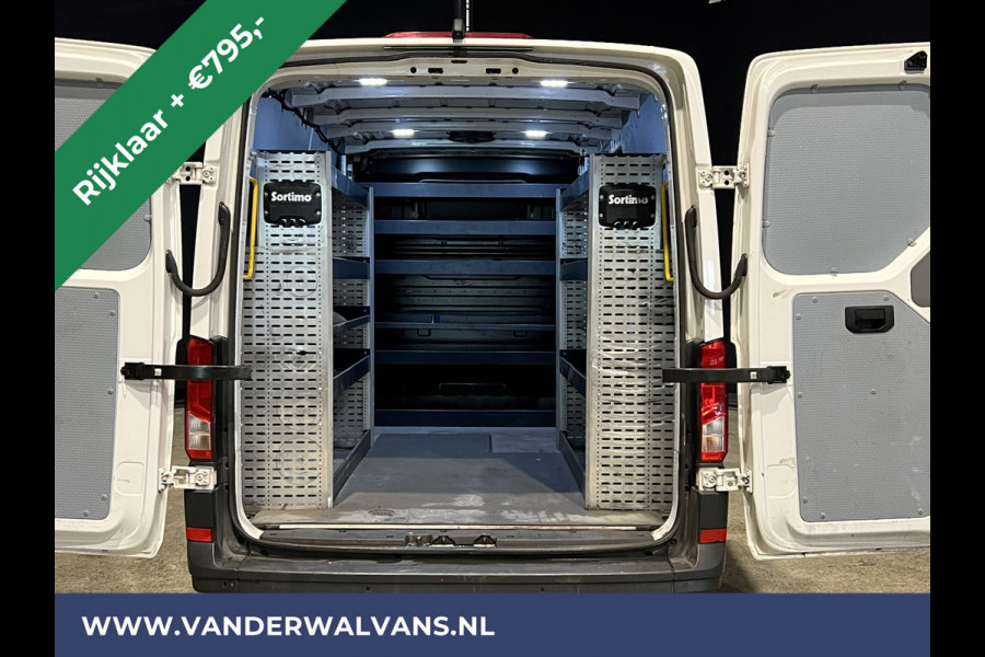 Volkswagen Crafter 2.0 TDI 141pk L3H2 L2H1 inrichting Euro6 *Rijklaar Direct Rijden* Airco | Camera | Apple Carplay | Android Auto Parkeersensoren, Bijrijdersbank, 3000kg trekvermogen