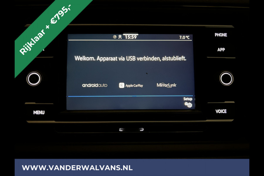 Volkswagen Crafter 2.0 TDI 141pk L3H2 L2H1 inrichting Euro6 *Rijklaar Direct Rijden* Airco | Camera | Apple Carplay | Android Auto Parkeersensoren, Bijrijdersbank, 3000kg trekvermogen