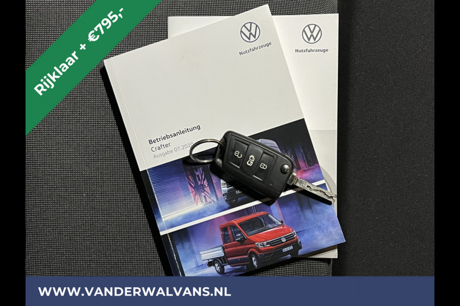 Volkswagen Crafter 2.0 TDI 141pk L3H2 L2H1 inrichting Euro6 *Rijklaar Direct Rijden* Airco | Camera | Apple Carplay | Android Auto Parkeersensoren, Bijrijdersbank, 3000kg trekvermogen