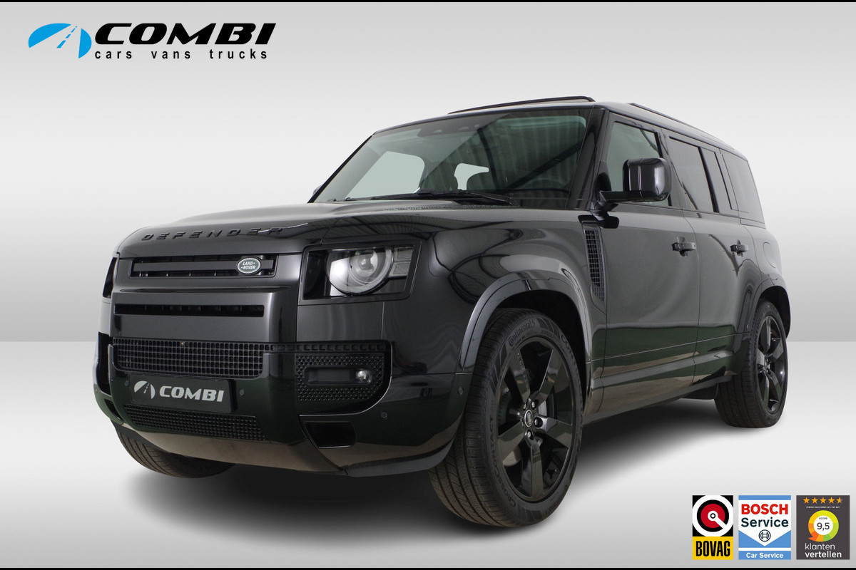Land Rover Defender 110 2.0 P300e 110 X-Dynamic HSE > Black package/Head-up/Pano.schuif/Trekhaak/Santorini Black... | 3110 | Lease ook mogelijk! Land Rover Defender 110 2.0 P300e 110 X-Dynamic HSE > Black package/Head-up/Pano.schuif/Trekhaak/Santorini Black... | 3110 | Lease ook mogelijk!