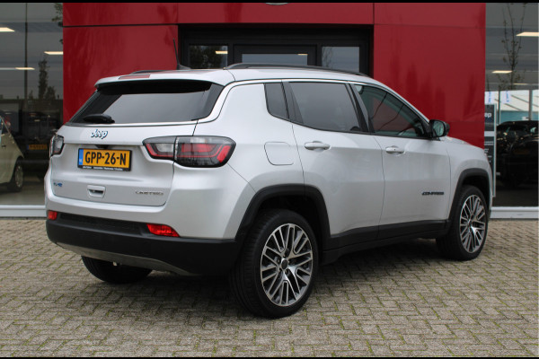 Jeep Compass 4xe 190 Plug-in Hybrid Electric Limited | Panoramadak | LED | Winterpack | Trekhaak | Rijdende auto niet altijd aanwezig
