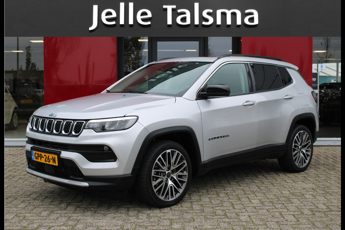 Jeep Compass 4xe 190 Plug-in Hybrid Electric Limited | Panoramadak | LED | Winterpack | Trekhaak | Rijdende auto niet altijd aanwezig