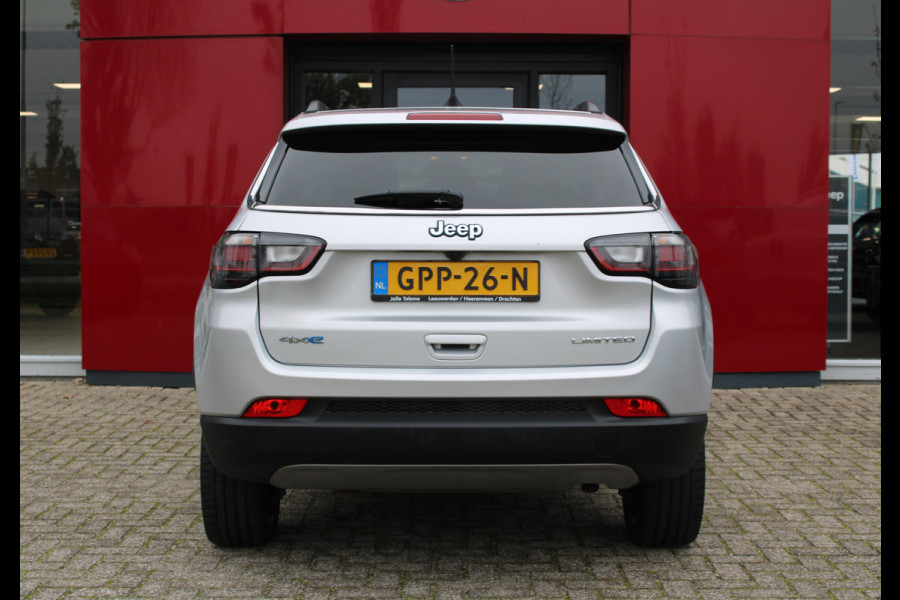 Jeep Compass 4xe 190 Plug-in Hybrid Electric Limited | Panoramadak | LED | Winterpack | Trekhaak | Rijdende auto niet altijd aanwezig