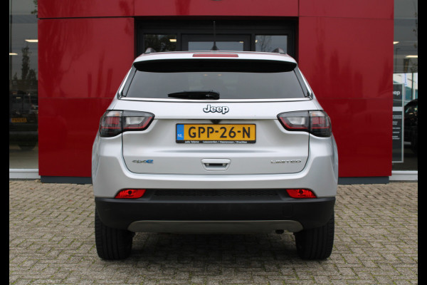 Jeep Compass 4xe 190 Plug-in Hybrid Electric Limited | Panoramadak | LED | Winterpack | Trekhaak | Rijdende auto niet altijd aanwezig