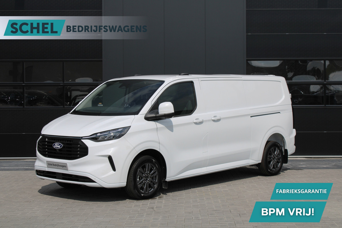 Ford Transit Custom 320 2.0 TDCI L2H1 Limited 170pk - 2x Schuifdeur - Adaptive Cruise - Verwarmd stuur - Blind spot - Navigatie - Camera - Draadloos