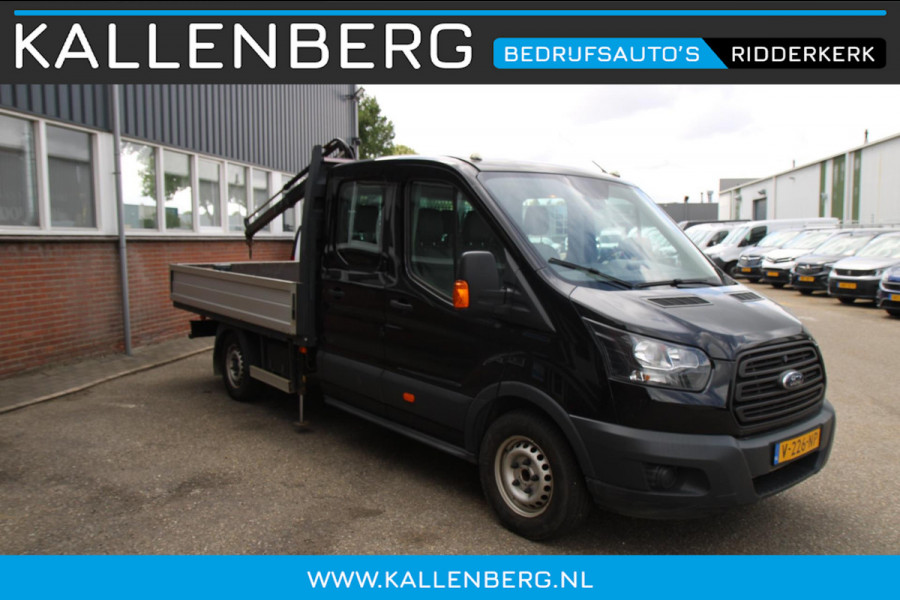 Ford Transit 350 2.0 TDCI L4H1 DC / Laadkraan / Pick up / 7 persoons / dubbel cabine