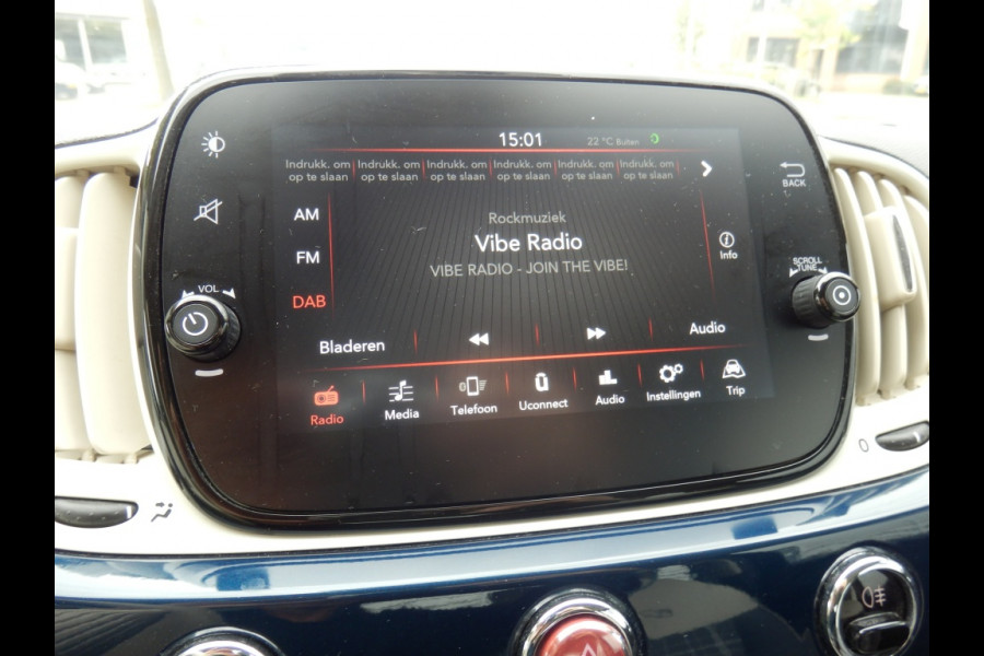 Fiat 500C 70pk | Lounge | Apple Carpl. / Andr. Auto | Cruise ctrl |
