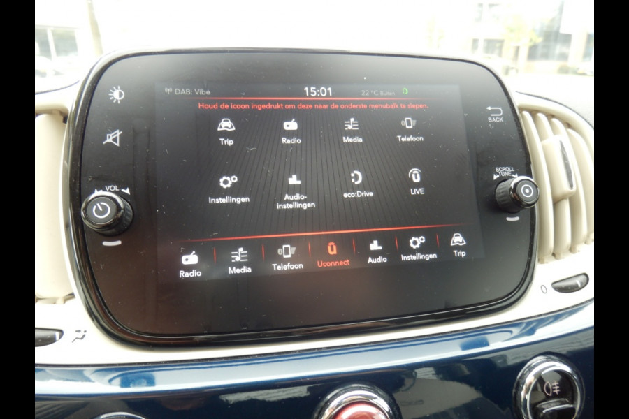 Fiat 500C 70pk | Lounge | Apple Carpl. / Andr. Auto | Cruise ctrl |