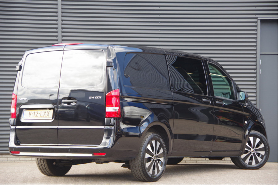 Mercedes-Benz Vito 114 CDI L2 Pro AUT. DC-5P, FACELIFT! LEDER, CAMERA, CRUISE, CLIMA, COMFORT STOELEN, LEDER STUURWIEL, DUBBELE CABINE
