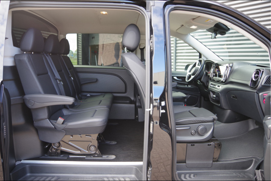 Mercedes-Benz Vito 114 CDI L2 Pro AUT. DC-5P, FACELIFT! LEDER, CAMERA, CRUISE, CLIMA, COMFORT STOELEN, LEDER STUURWIEL, DUBBELE CABINE