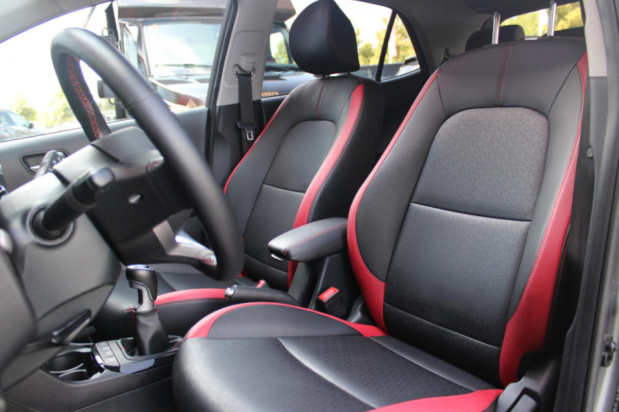 Kia Picanto 1.0 T-GDi 100PK GT-LINE | PANORAMISCH SCHUIF/KANTEL DAK | STOEL/STUUR VERWARMING | CLIMATE CONTROL | ADAPTIVE CRUISE CONTROL | ACHTERUITRIJ CAMERA | LICHTMETALEN VELGEN 16" | LANE ASSIST | APPLE CARPLAY/ANDROID AUTO | NAVIGATIE | DRAADLOZE TELEFOONLADER | DAB+ RADIO | KEYLESS ENTRY |
