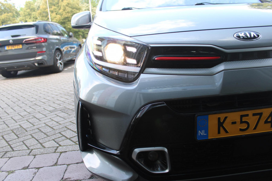 Kia Picanto 1.0 T-GDi 100PK GT-LINE | PANORAMISCH SCHUIF/KANTEL DAK | STOEL/STUUR VERWARMING | CLIMATE CONTROL | ADAPTIVE CRUISE CONTROL | ACHTERUITRIJ CAMERA | LICHTMETALEN VELGEN 16" | LANE ASSIST | APPLE CARPLAY/ANDROID AUTO | NAVIGATIE | DRAADLOZE TELEFOONLADER | DAB+ RADIO | KEYLESS ENTRY |