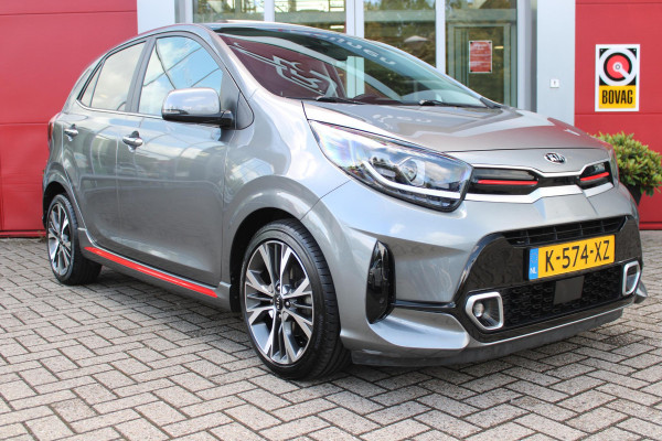 Kia Picanto 1.0 T-GDi 100PK GT-LINE | PANORAMISCH SCHUIF/KANTEL DAK | STOEL/STUUR VERWARMING | CLIMATE CONTROL | ADAPTIVE CRUISE CONTROL | ACHTERUITRIJ CAMERA | LICHTMETALEN VELGEN 16" | LANE ASSIST | APPLE CARPLAY/ANDROID AUTO | NAVIGATIE | DRAADLOZE TELEFOONLADER | DAB+ RADIO | KEYLESS ENTRY |
