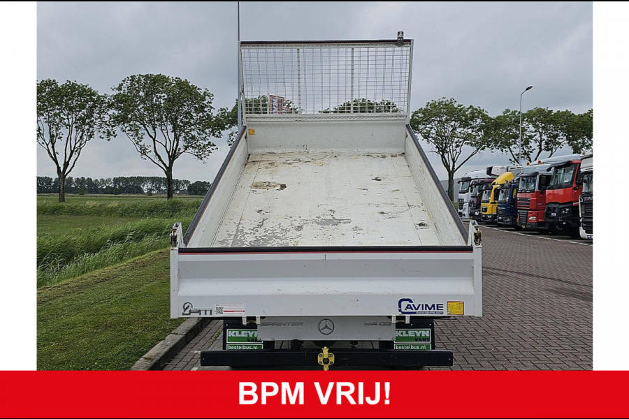 Mercedes-Benz Sprinter 514 L3H2 Dubbele Cabine 3.5T-Trekhaak Kipper Airco Euro6 143Pk!