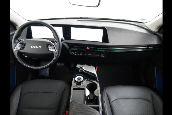 Kia Ev6 Plus 77.4kWh Leer Long Range 19" Apple Carplay Trekhaak Android Meridian-HiFi Adap. Cruise Camera Navi Ecc Elek.Verst.Stoelen+Ve Elek.Achterklep Led Regen-Lichtsensor Verkeersbord detectie Connected Services Bluetooth Uitparkeer waarschuwing Rijstrooksensor met correctie 1e Eigenaar Origineel Nederlandse Auto Dealer Onderhouden tot 233kw DC en 11kw AC laden Garantie Accu 7jaar/160.000km
