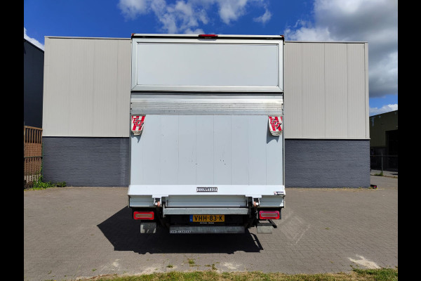 Ford Transit Bakwagen+Laadklep Meubelbak+Laaddeur Euro 6.2 2.0D 130PK L4H3 DHollandia 3-Persoons Navi Airco Ford-Connect-Sync 3 Adaptive-Boch Lane-Assist Lat om Lat betimmering Betonplex vloer Zijdeur 1e Eigenaar