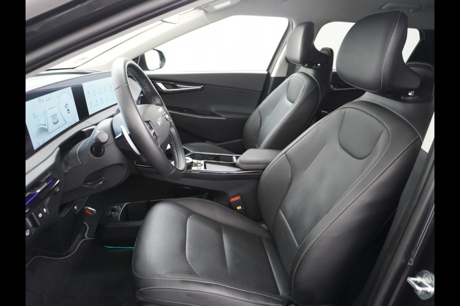Kia Ev6 Plus 77.4kWh Leer Long Range 19" Apple Carplay Trekhaak Android Meridian-HiFi Adap. Cruise Camera Navi Ecc Elek.Verst.Stoelen+Ve Elek.Achterklep Led Regen-Lichtsensor Verkeersbord detectie Connected Services Bluetooth Uitparkeer waarschuwing Rijstrooksensor met correctie 1e Eigenaar Origineel Nederlandse Auto Dealer Onderhouden tot 233kw DC en 11kw AC laden Garantie Accu 7jaar/160.000km