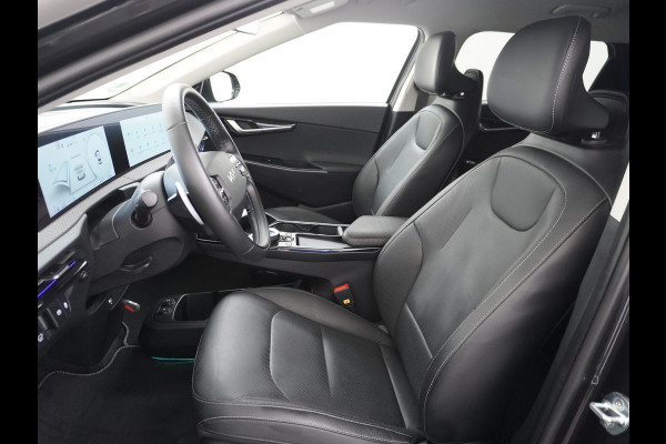 Kia Ev6 Plus 77.4kWh Leer Long Range 19" Apple Carplay Trekhaak Android Meridian-HiFi Adap. Cruise Camera Navi Ecc Elek.Verst.Stoelen+Ve Elek.Achterklep Led Regen-Lichtsensor Verkeersbord detectie Connected Services Bluetooth Uitparkeer waarschuwing Rijstrooksensor met correctie 1e Eigenaar Origineel Nederlandse Auto Dealer Onderhouden tot 233kw DC en 11kw AC laden Garantie Accu 7jaar/160.000km
