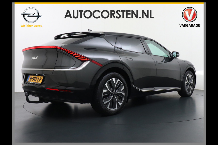 Kia Ev6 Plus 77.4kWh Leer Long Range 19" Apple Carplay Trekhaak Android Meridian-HiFi Adap. Cruise Camera Navi Ecc Elek.Verst.Stoelen+Ve Elek.Achterklep Led Regen-Lichtsensor Verkeersbord detectie Connected Services Bluetooth Uitparkeer waarschuwing Rijstrooksensor met correctie 1e Eigenaar Origineel Nederlandse Auto Dealer Onderhouden tot 233kw DC en 11kw AC laden Garantie Accu 7jaar/160.000km