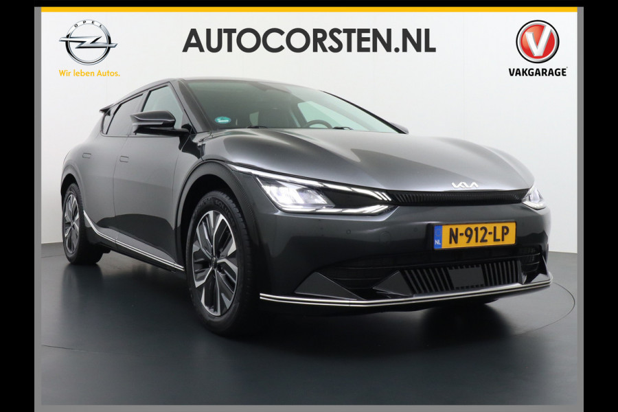Kia Ev6 Plus 77.4kWh Leer Long Range 19" Apple Carplay Trekhaak Android Meridian-HiFi Adap. Cruise Camera Navi Ecc Elek.Verst.Stoelen+Ve Elek.Achterklep Led Regen-Lichtsensor Verkeersbord detectie Connected Services Bluetooth Uitparkeer waarschuwing Rijstrooksensor met correctie 1e Eigenaar Origineel Nederlandse Auto Dealer Onderhouden tot 233kw DC en 11kw AC laden Garantie Accu 7jaar/160.000km
